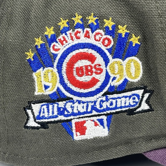 Chicago Cubs New Era The Golfer Snapback Cap Hat Black Purple MLB - Picture 5 of 16